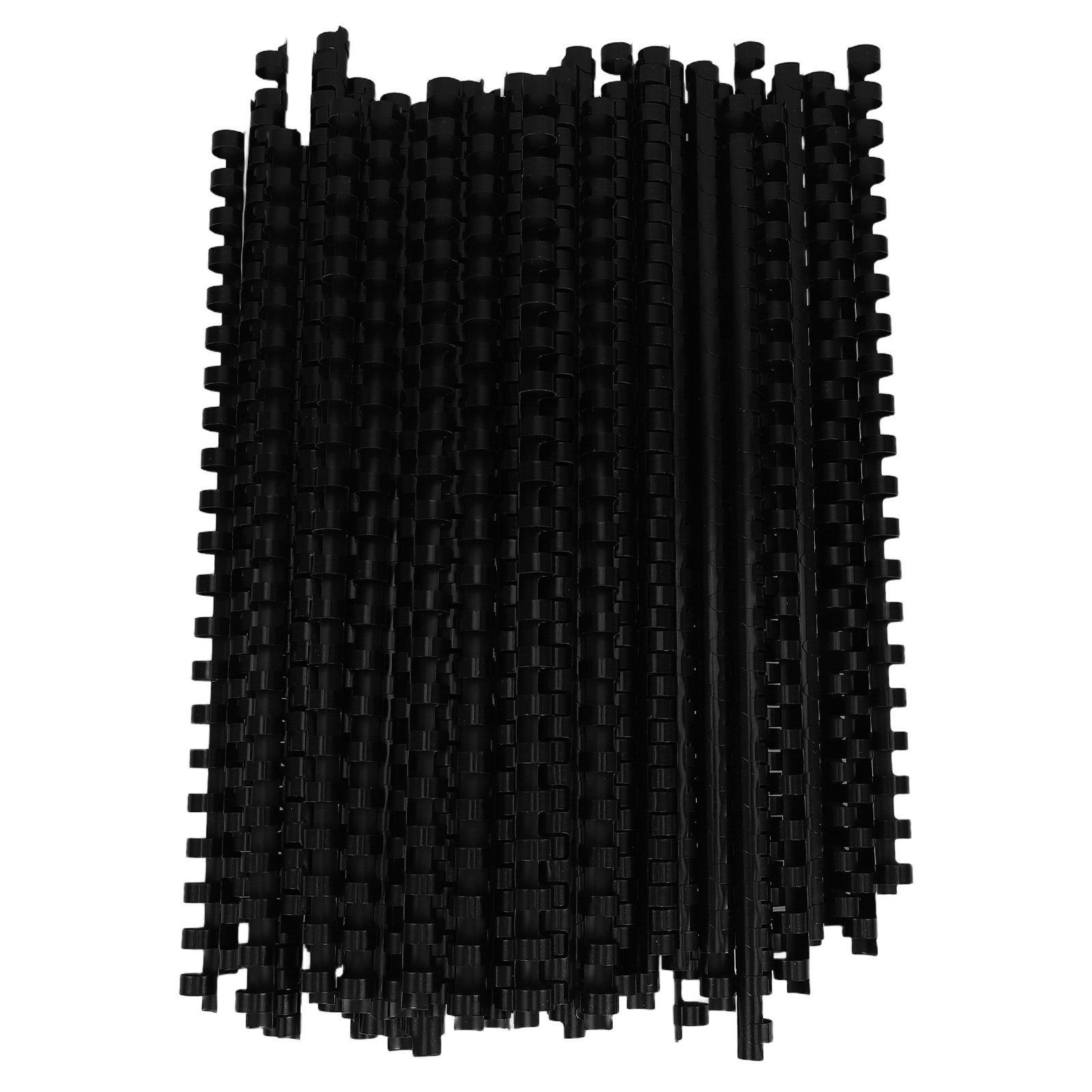 Binding Comb Plastic - 100 stuks zwarte ringbandspijlen, 0,39 inch