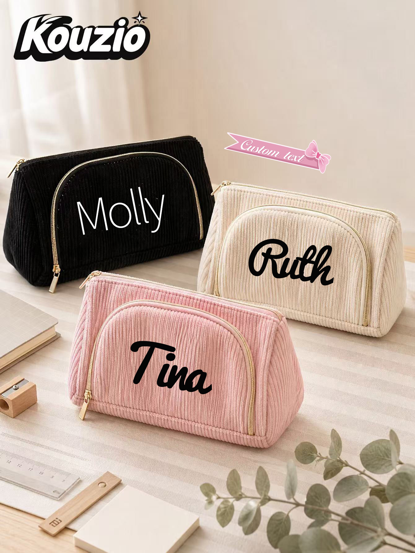 Pencil Case Large - Op maat gemaakte etui van corduroy