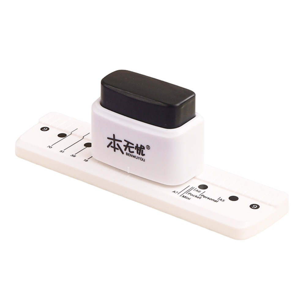 Paper Punch 3 Hole - 3-gaats mini handpons, multifunctioneel, meerkleurig, papierpons
