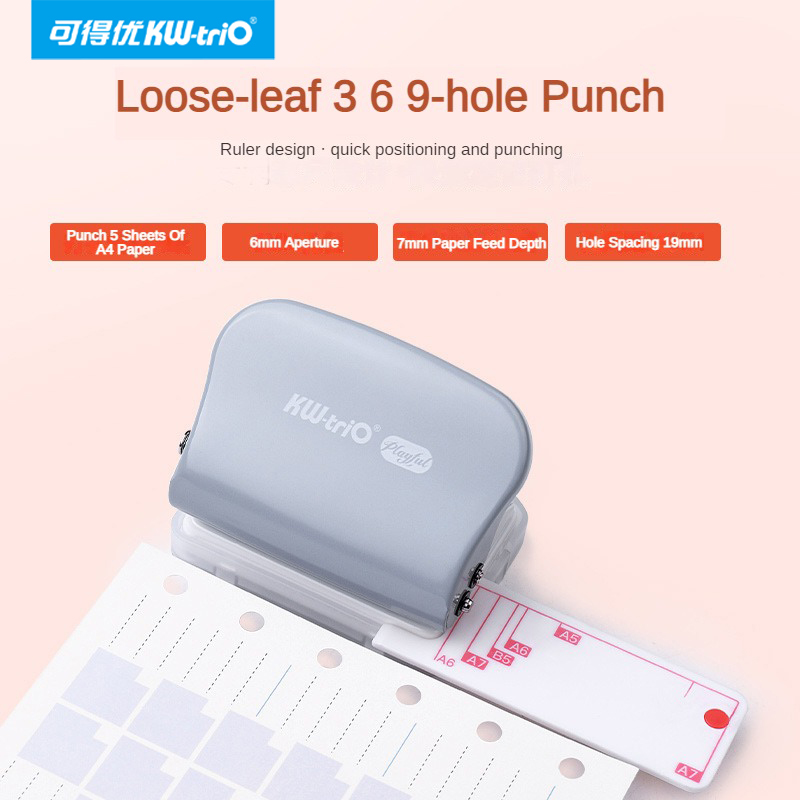 Paper Punch 3 Hole - KW-Trio A5 B5 A6 3 Gat