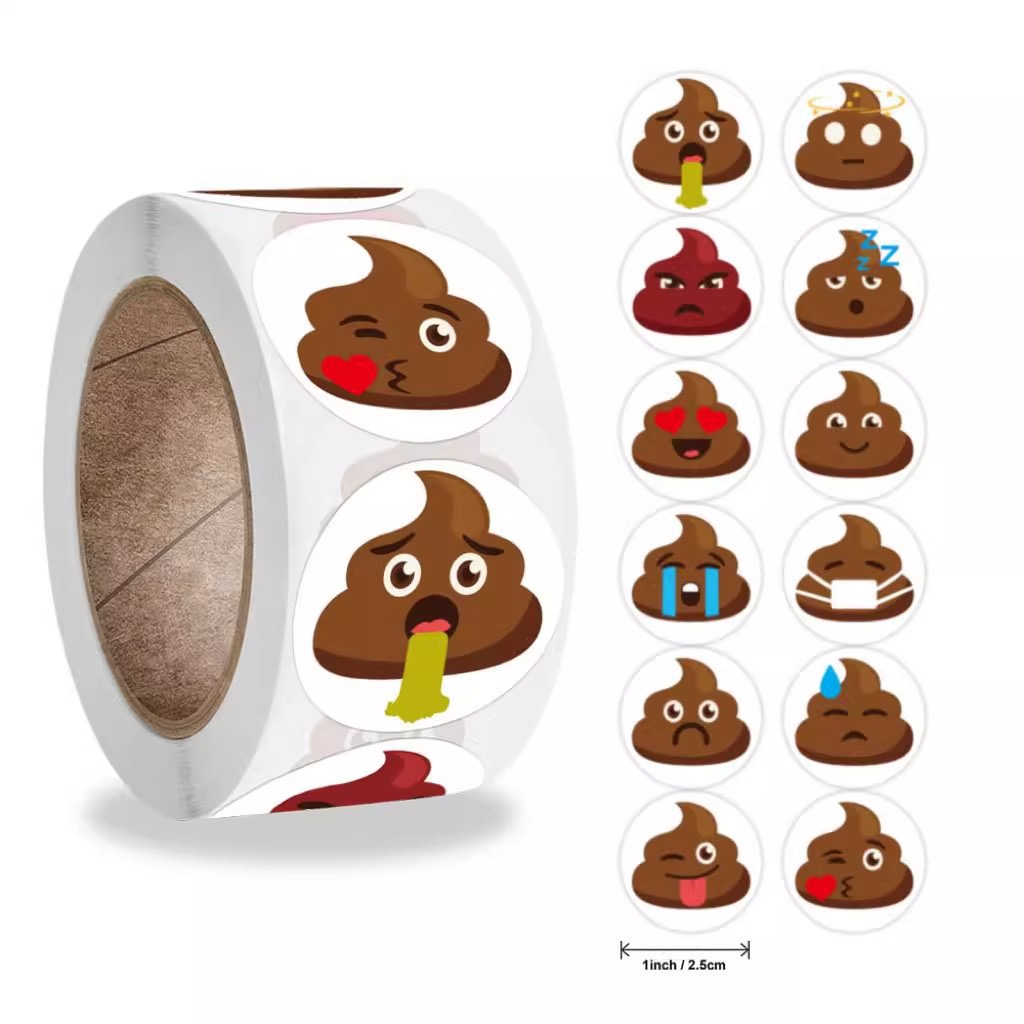 Memo Pad Sticky - 100-500 Stuks Grappige Kak Cartoon Prank