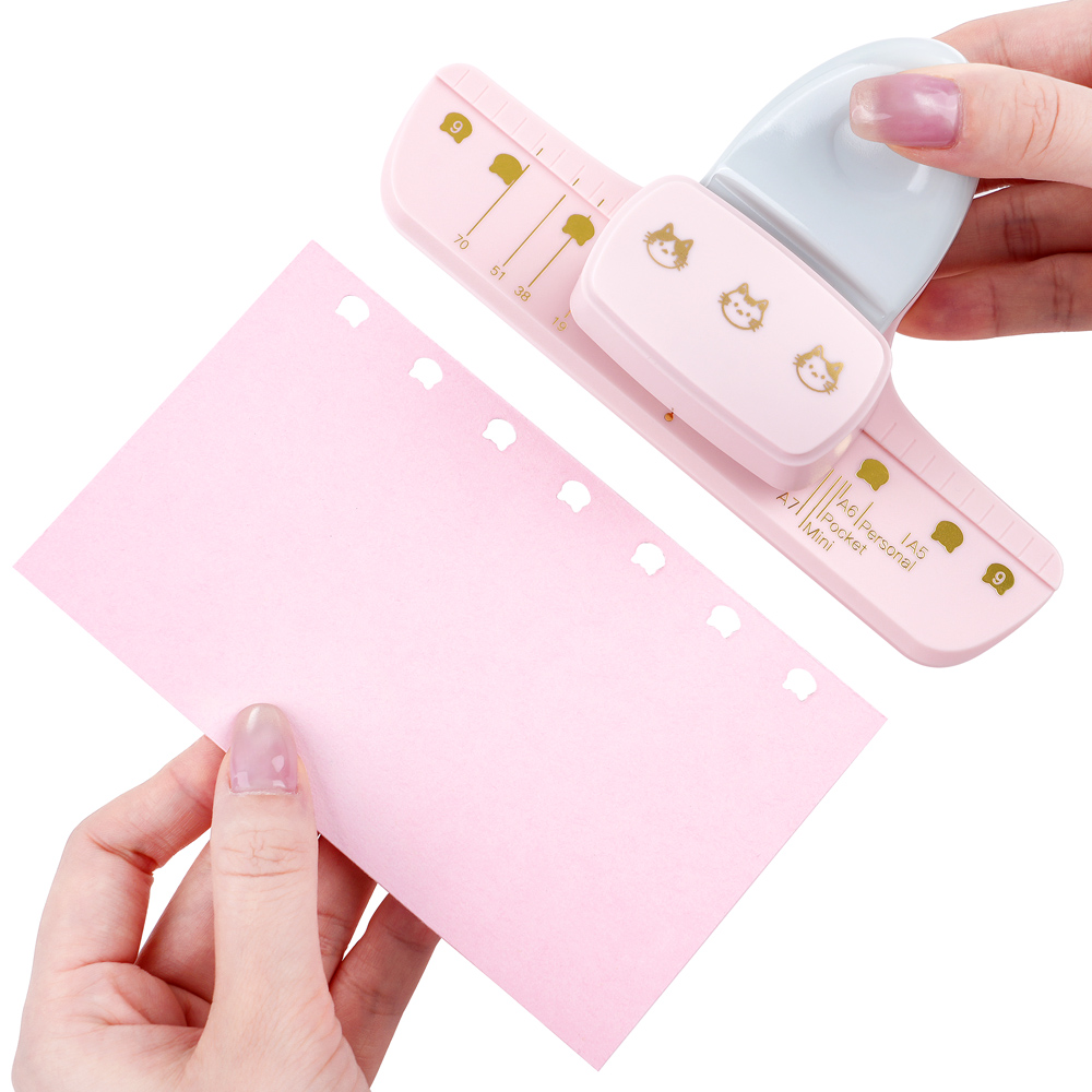 Paper Punch 3 Hole - Leuke katvormige gatenpons met 3 gaten