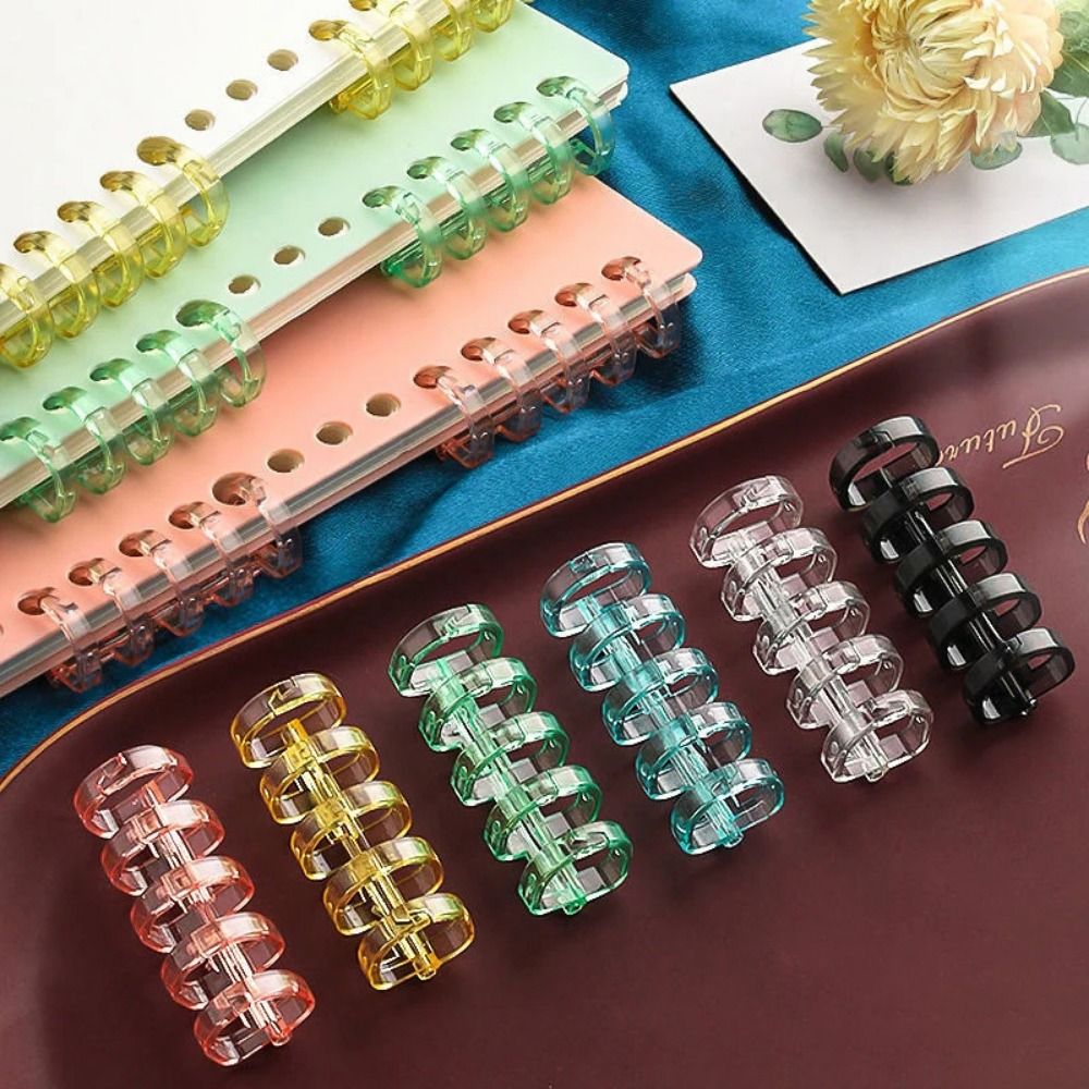 Binding Comb Plastic - 10 stuks bindringen met klikmechanisme, geschikt