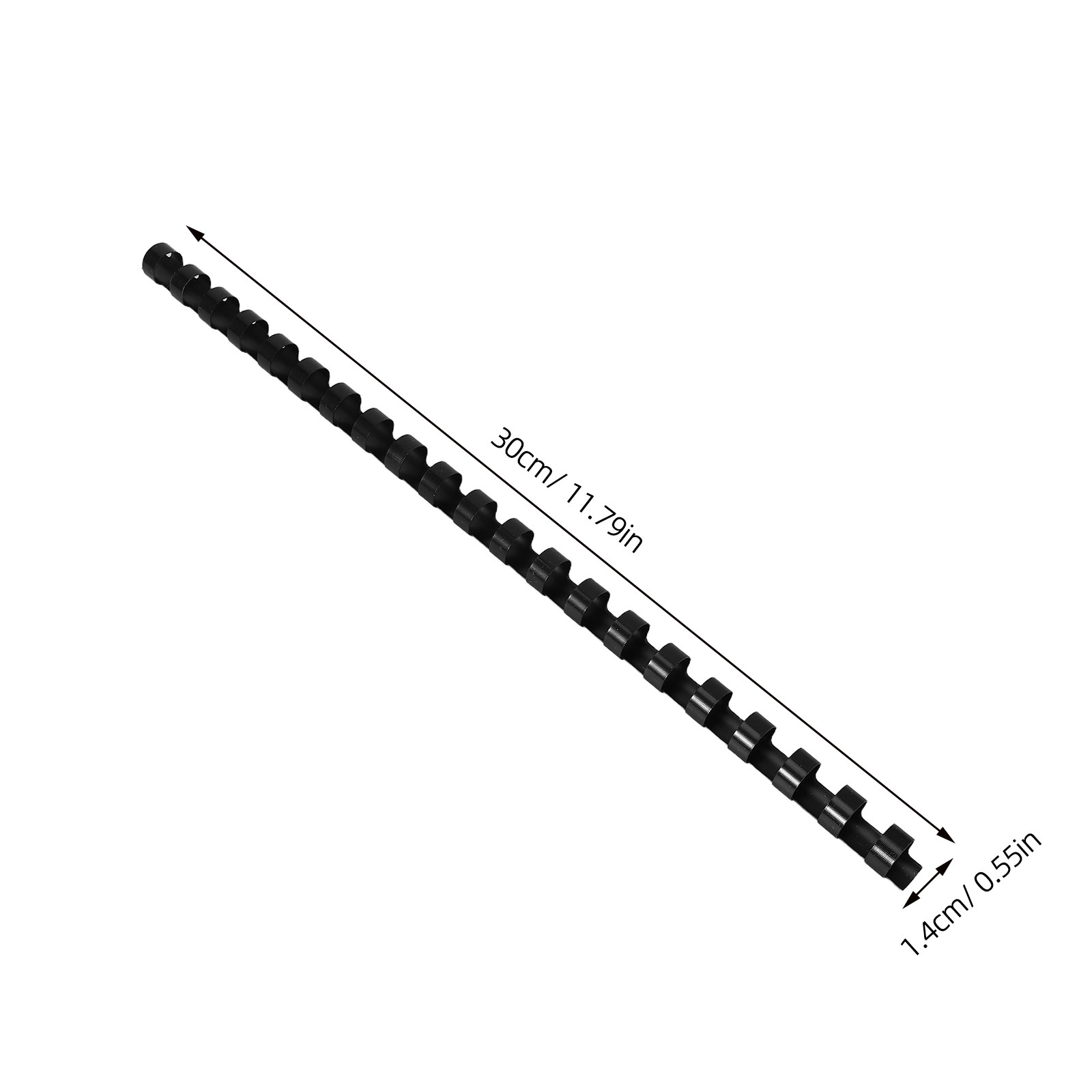 100 stuks zwarte ringbandspijl - Binding Comb Plastic recensie en prijs