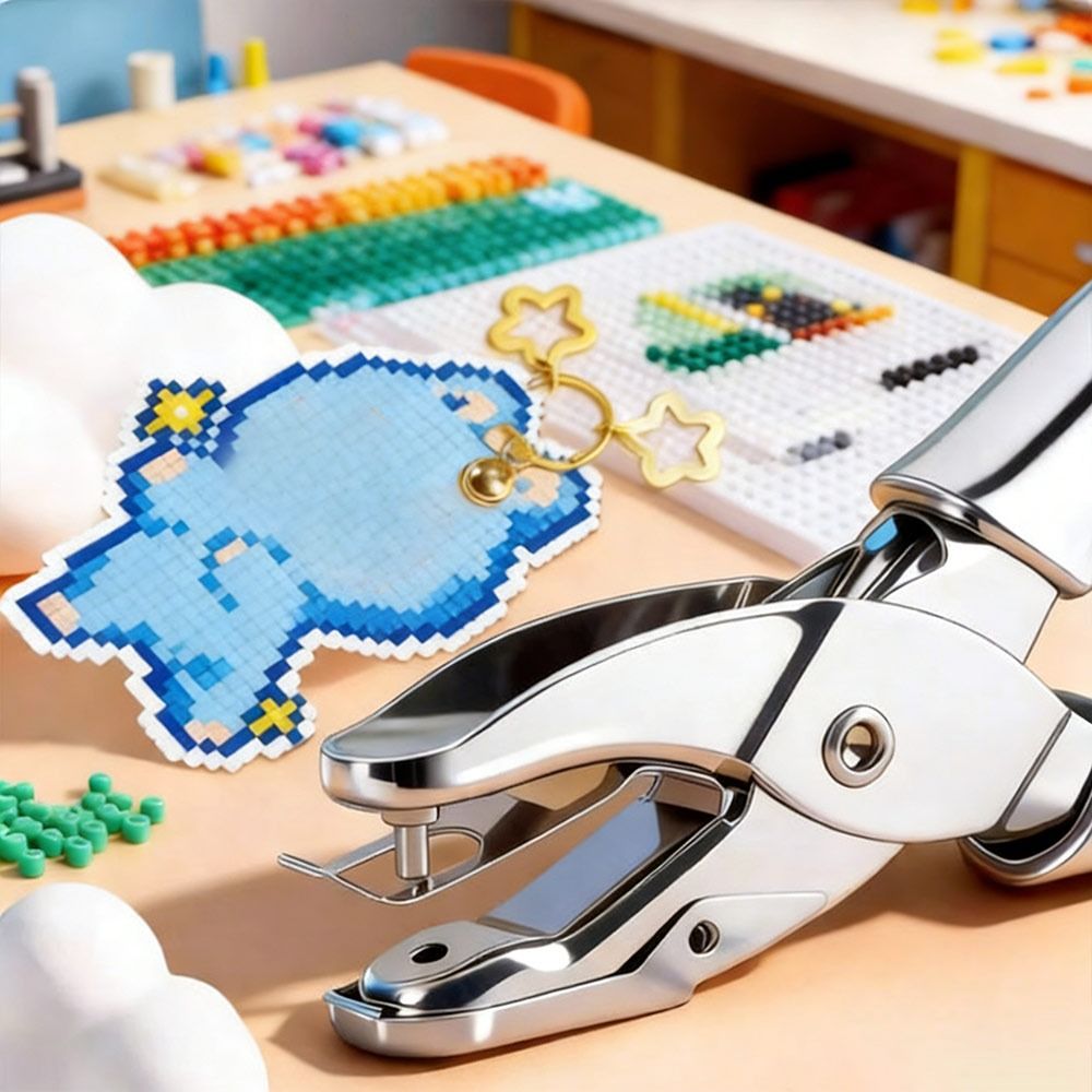 Nieuwe metalen Perler-kraalgat - Paper Punch 3 Hole recensie en prijs