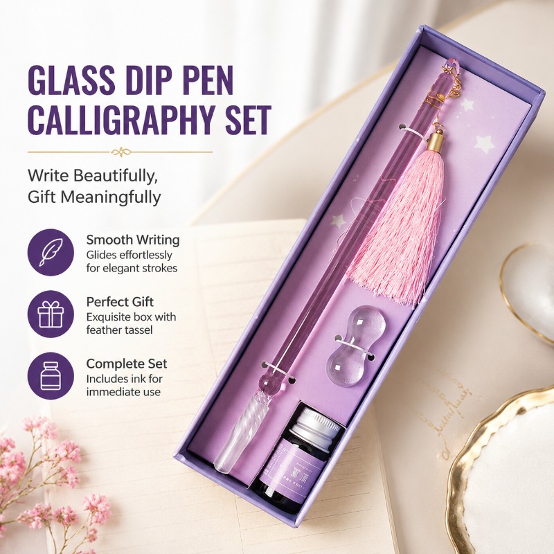 Glazen Dip Pen Kalligrafie Set - Fountain Pen Ink recensie en prijs
