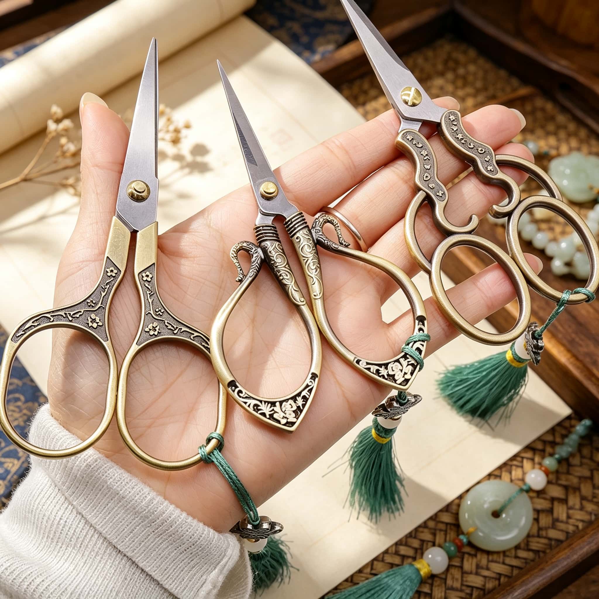Vintage naaischaar 3-delige se - Scissors Stainless Craft recensie en prijs