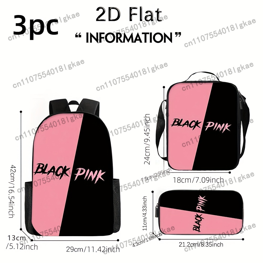 3-delige zomerse KPOP rugzakse - Pencil Case Large recensie en prijs