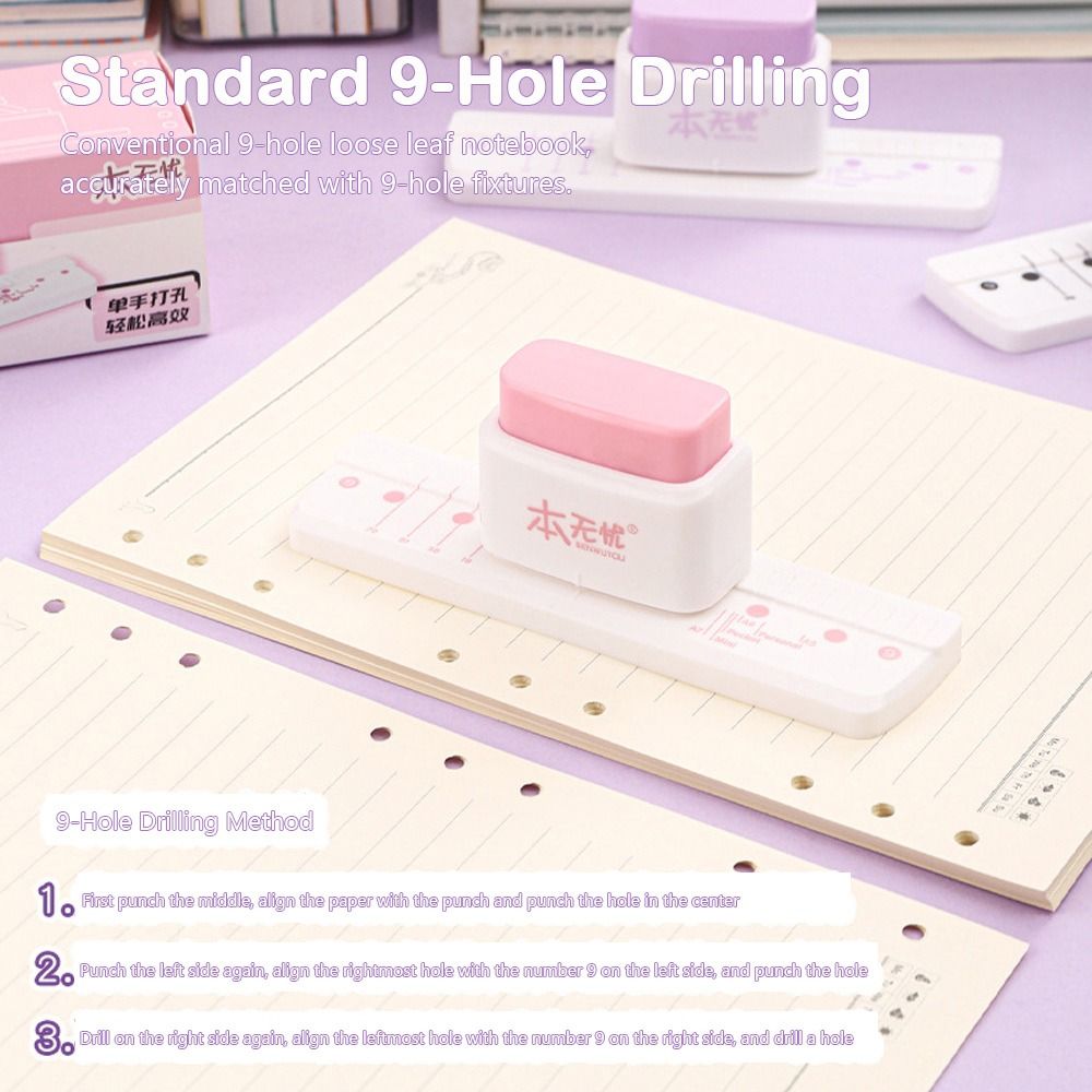 3-gaats mini handpons, multifu - Paper Punch 3 Hole recensie en prijs