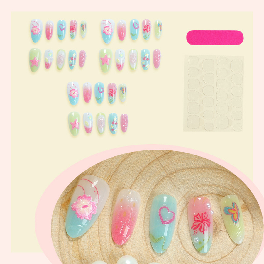 Set van 30 nagels met een zome - Glue Stick Pack recensie en prijs