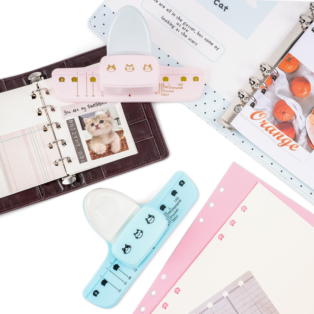 3-gaats schattige kattenkop pa - Paper Punch 3 Hole recensie en prijs