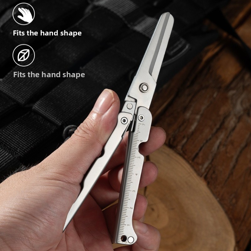 Opvouwbare miniskraper van roe - Scissors Stainless Craft recensie en prijs