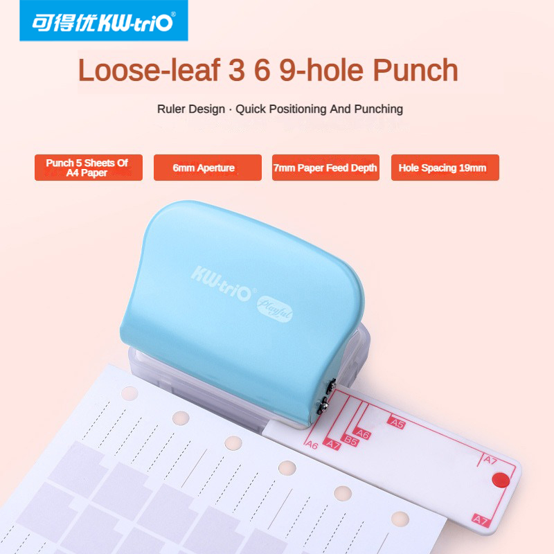 KW-Trio A5 B5 A6 3 Gat 6 Gat 9 - Paper Punch 3 Hole recensie en prijs