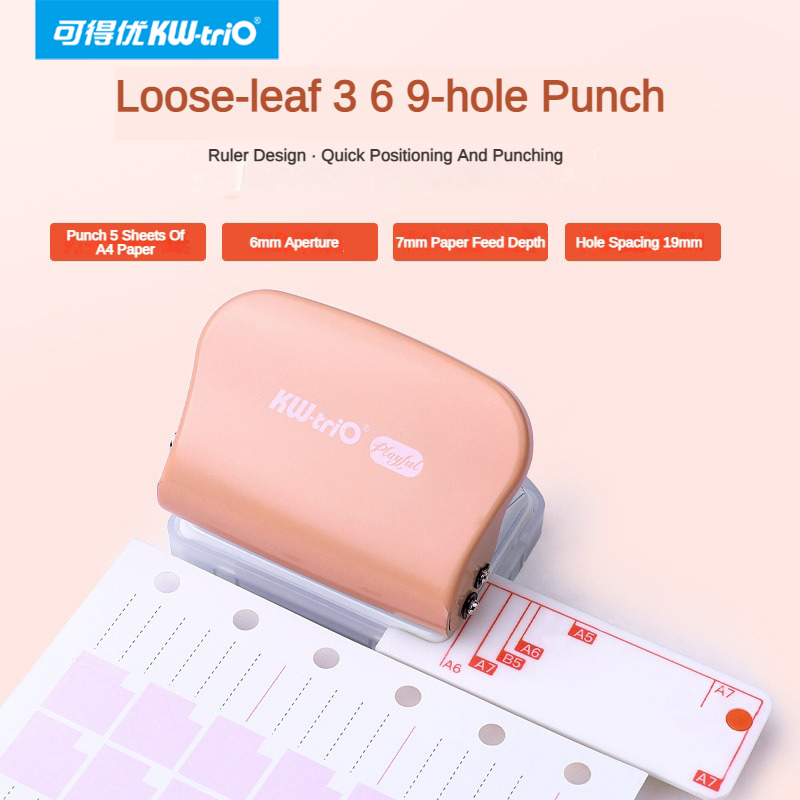 KW-Trio A5 B5 A6 3 Gat 6 Gat 9 - Paper Punch 3 Hole recensie en prijs
