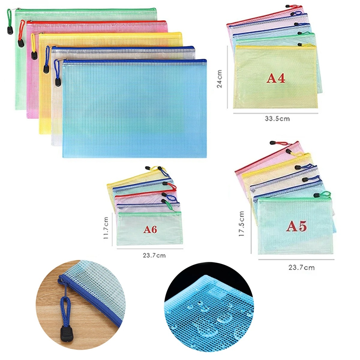 5-100PCS Briefpapier Opbergmap - Portfolio Folder Zip recensie en prijs