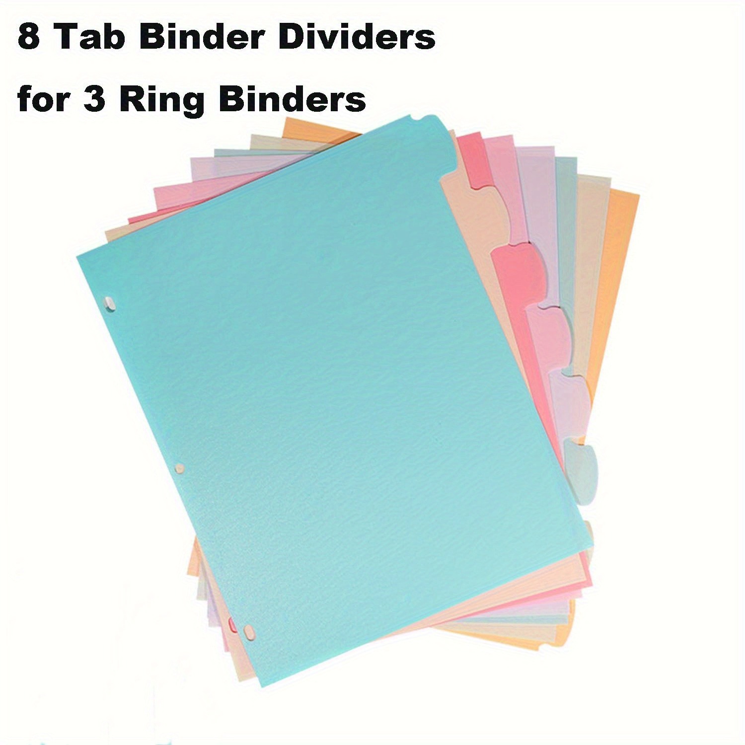 8 tabbladverdelers voor 3 ring - Paper Punch 3 Hole recensie en prijs
