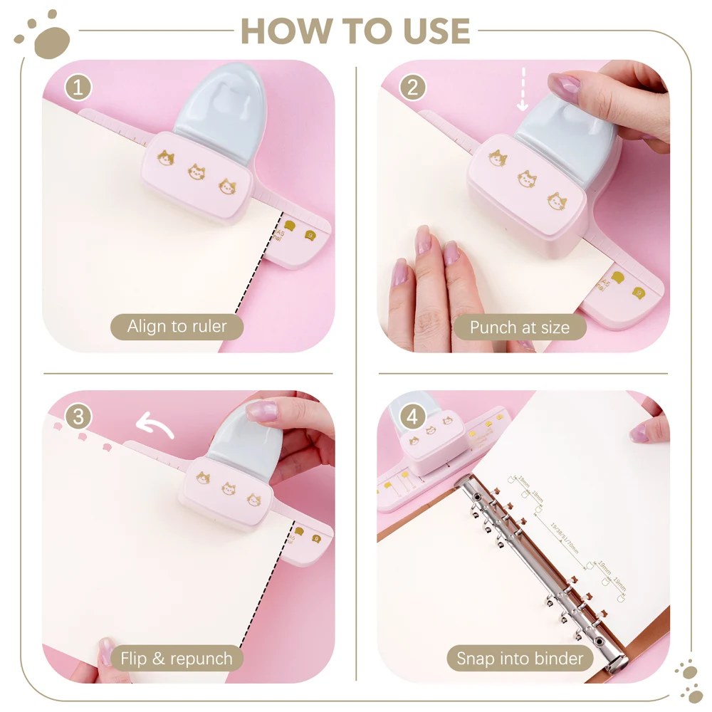 Leuke katvormige gatenpons met - Paper Punch 3 Hole recensie en prijs