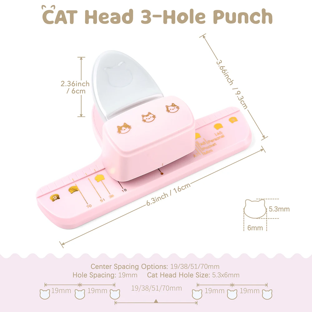 Leuke katvormige gatenpons met - Paper Punch 3 Hole recensie en prijs